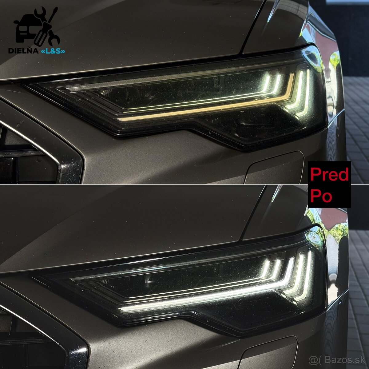 Oprava denneho svietenia Audi A6 C8