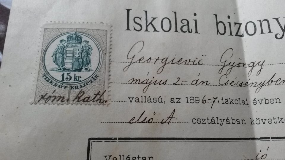 Staré vysvedčenia a voj.listiny Rak-Uhorská monarchia