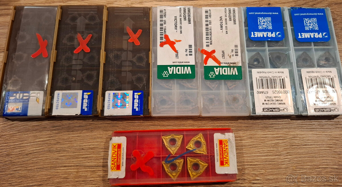 WNMG 0804.. a CNMG 120412 (SANDVIK, ISCAR,WIDIA, PRAMET)