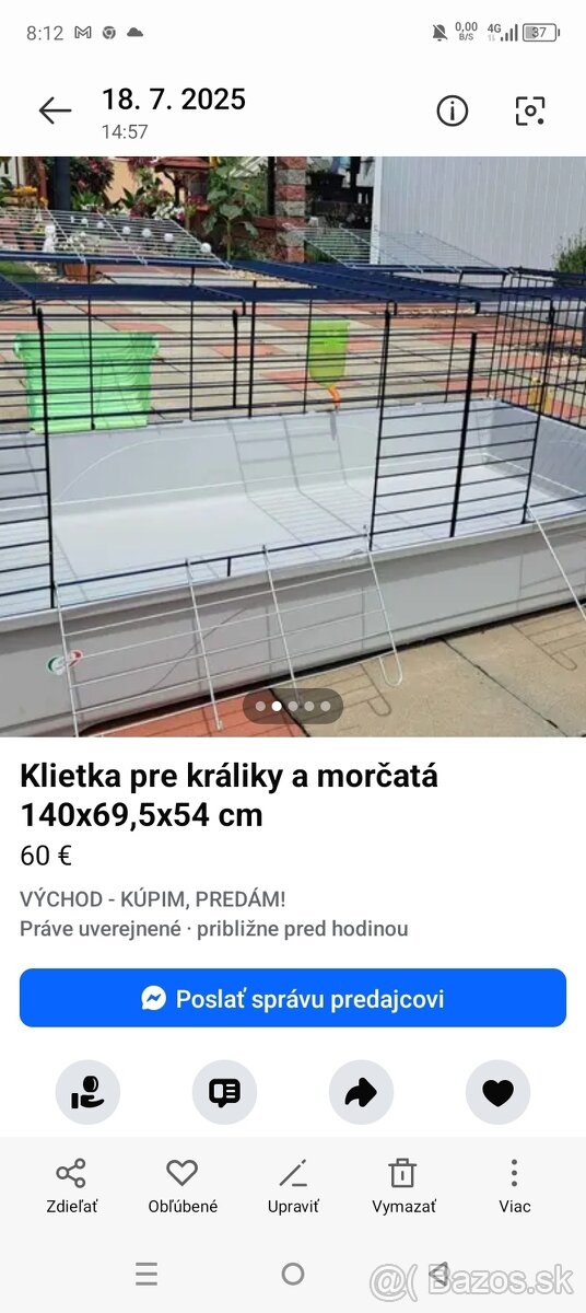 Klietka 140 cm