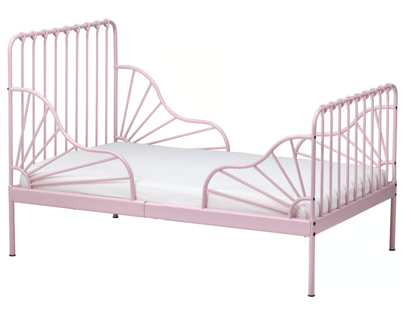 Ikea detská rastúca posteľ Minnen + matrac Nattsmyg