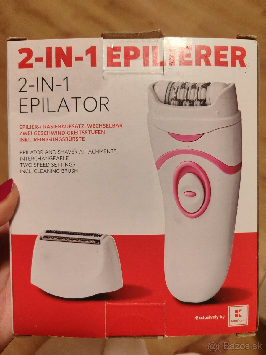 Epilátor 2v1, holiaci strojček