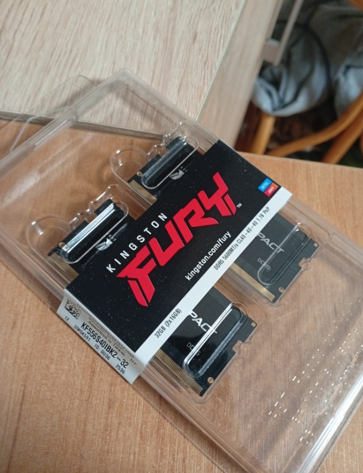 Kingston FURY SO-DIMM 32 GB KIT DDR5 5600 MHz CL40 Impact