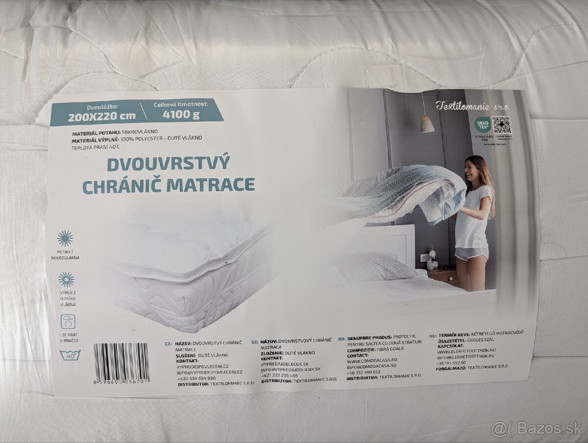 Dvojvrstvový chránič matraca