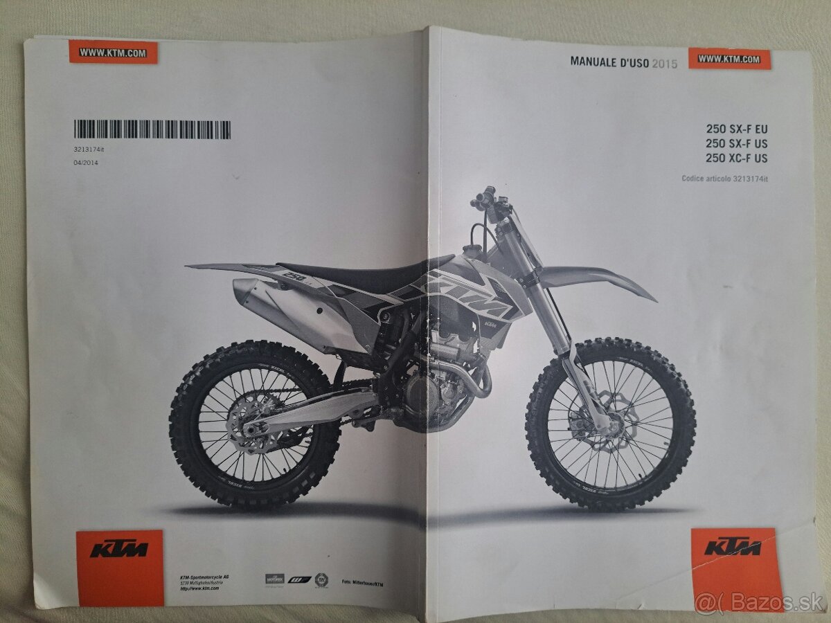 Manuál KTM SXF 250