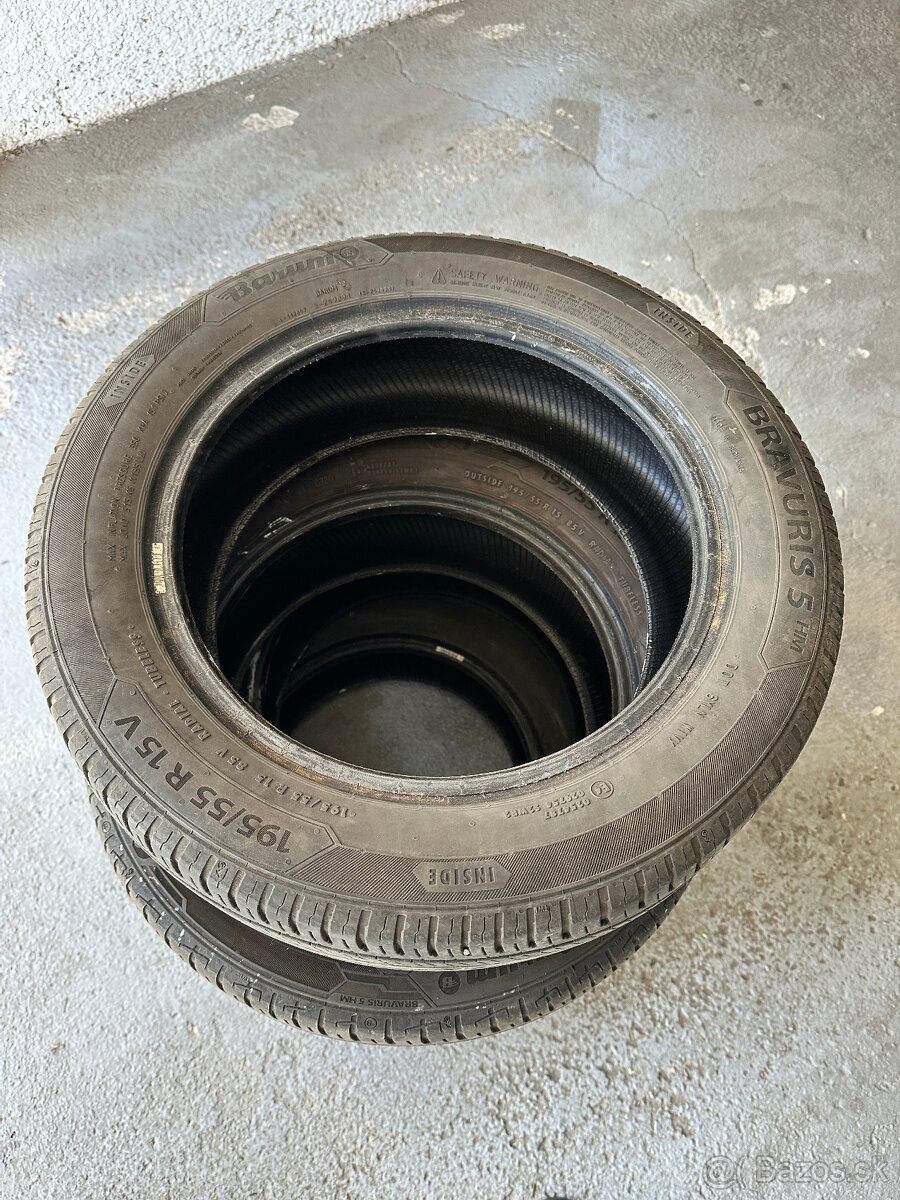 Letné pneumatiky Barum Bravuris 5 195/55 R15 85V - 4 kusy