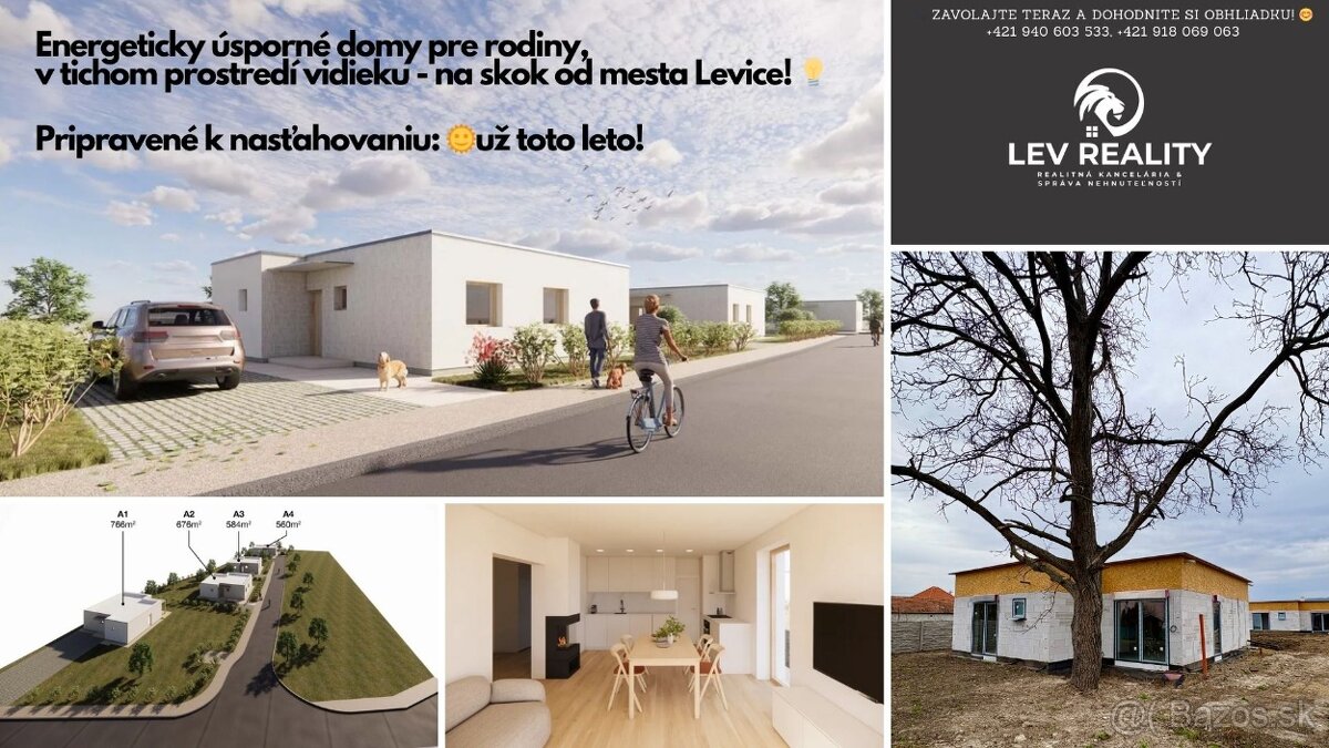 Moderné rodinné domy s pozemkom – ideálne pre mladé rodiny