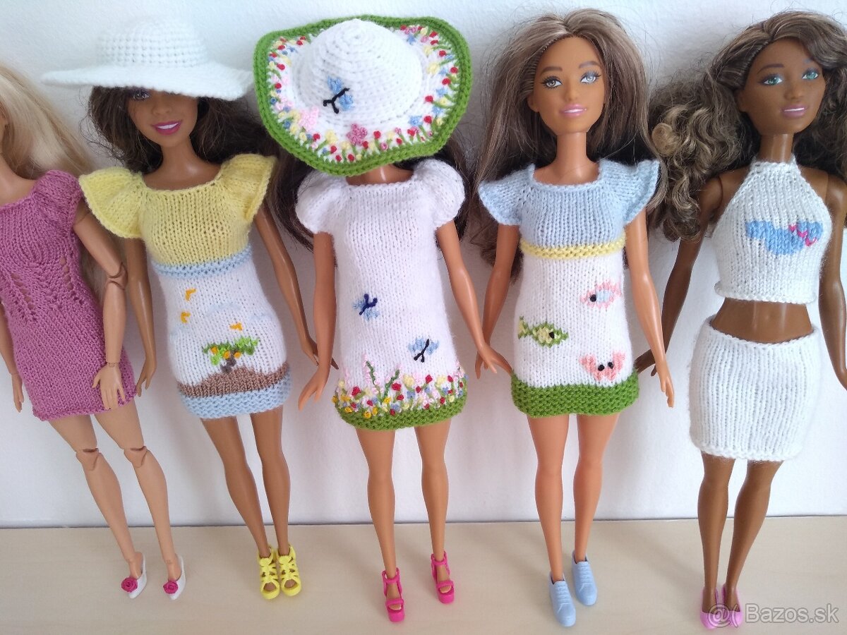 šaty pre rôzne bábiky barbie ken chelsea kelly stacie evi
