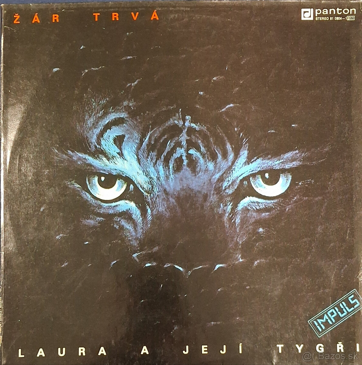 Retro gramofónová LP platňa Žár trvá