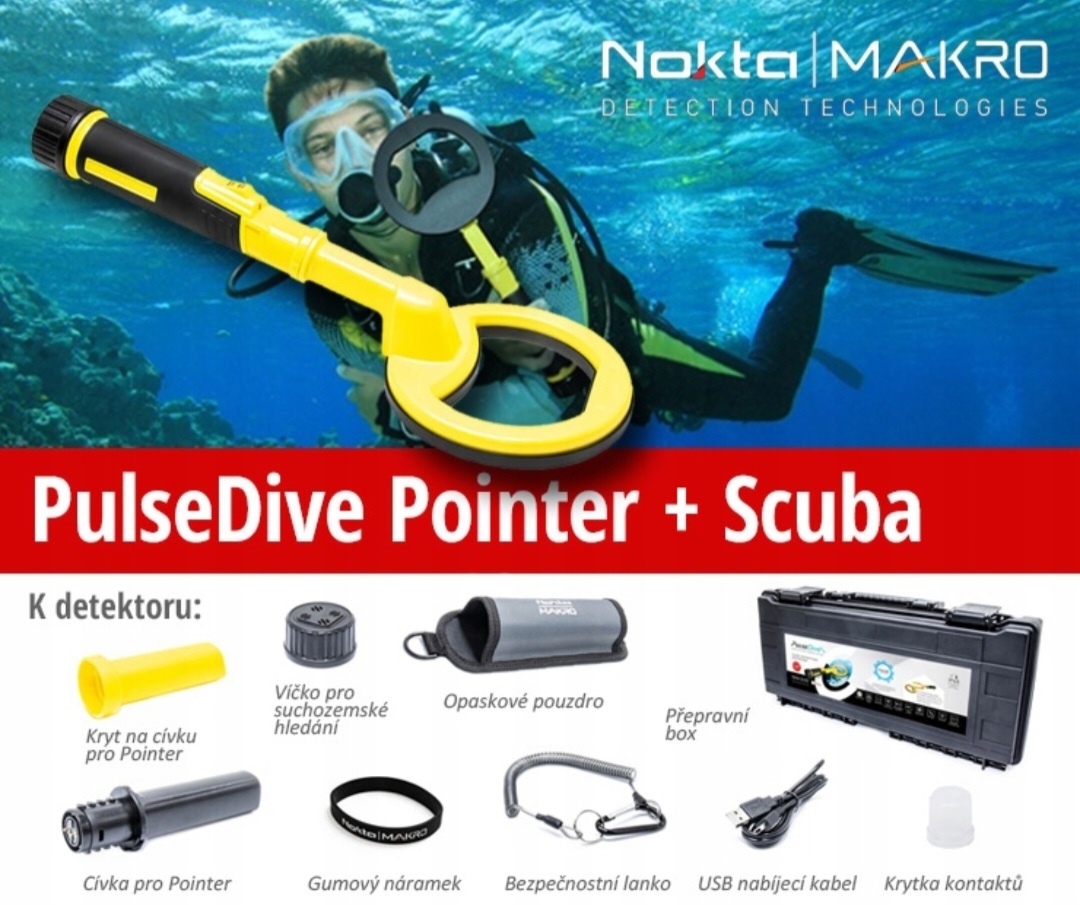 Nokta Makro Pulse Dive Scuba Do 60m potápačský detektor