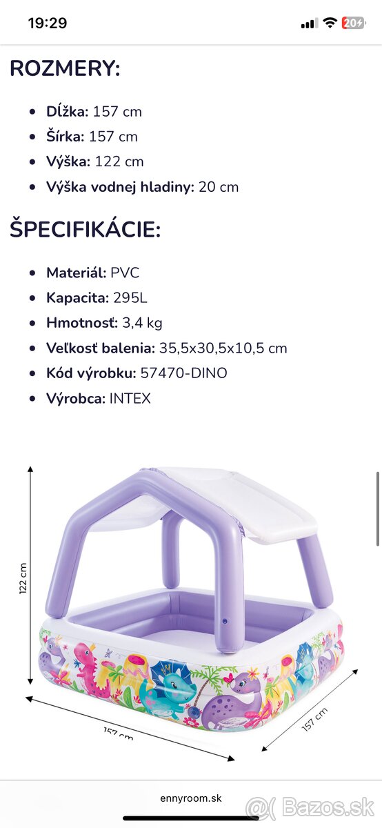 Bazén so strieškou