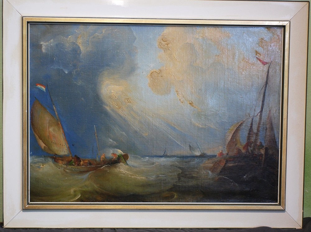 OBRAZ - Holandská škola - Rozbúrené more