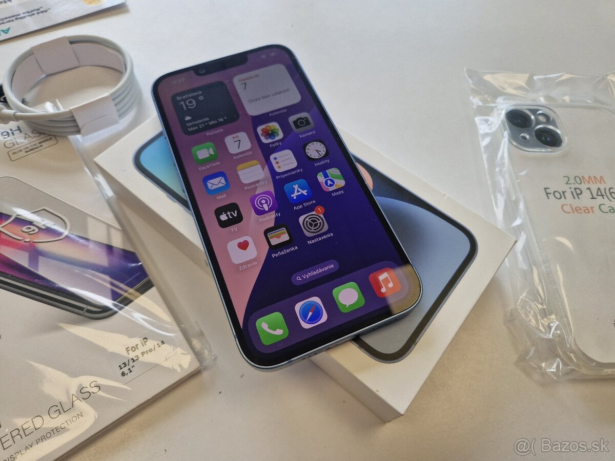 iPhone 14 128GB - Blue, nová 🔋 zdravie 100%