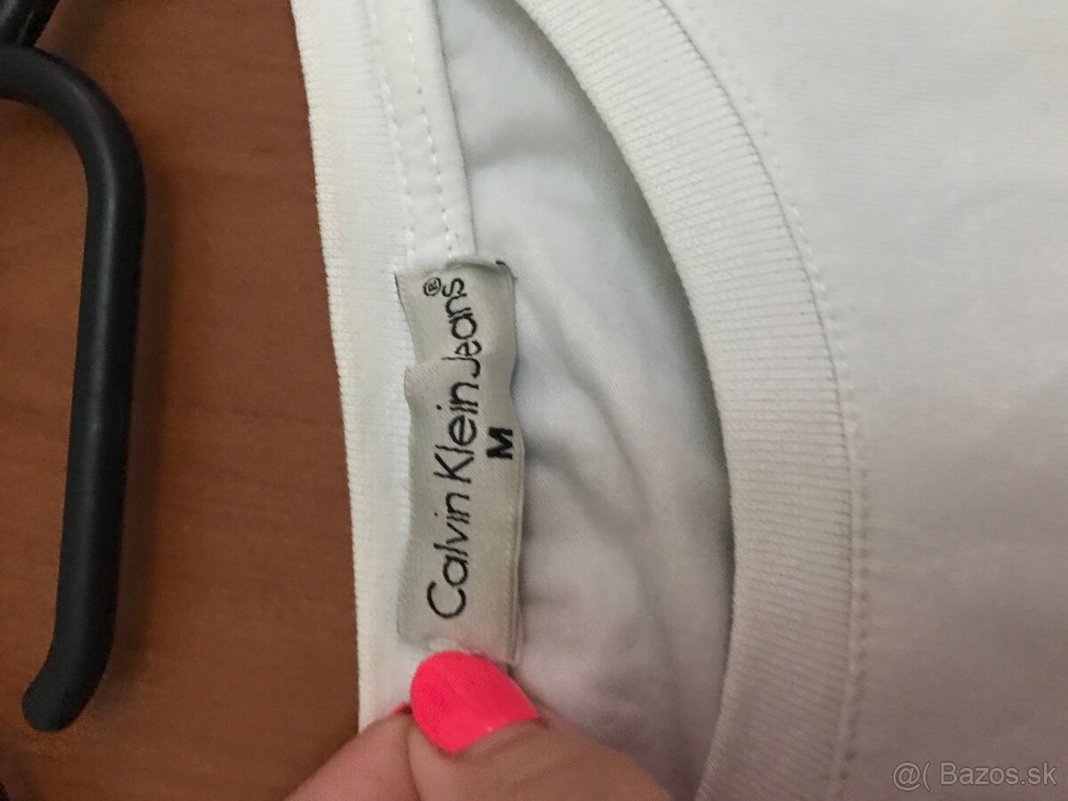 CALVIN KLEIN originál white damske tricko S/M