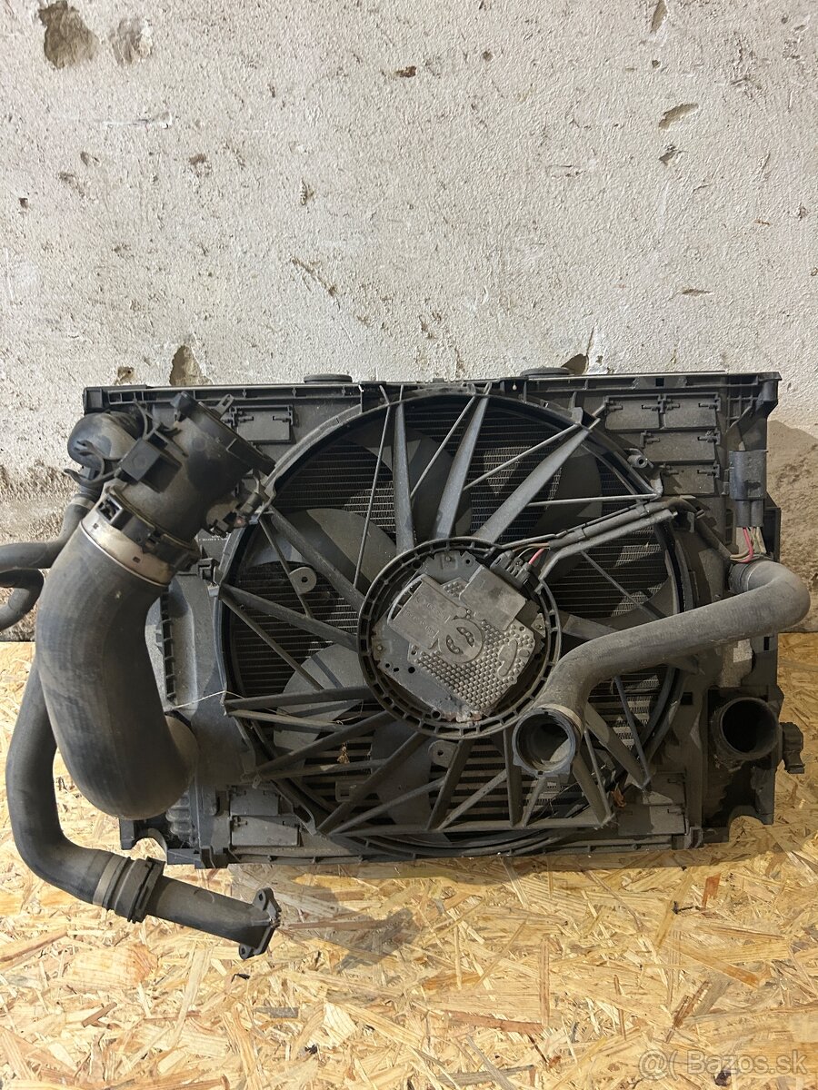 Ventilator +chladice + intercooler bmw f10 f11