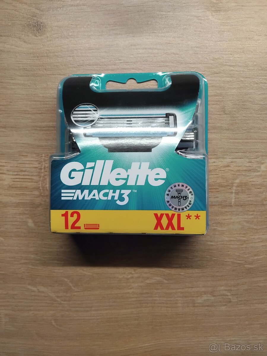 Predám Gillette Mach3 12ks balenie originál