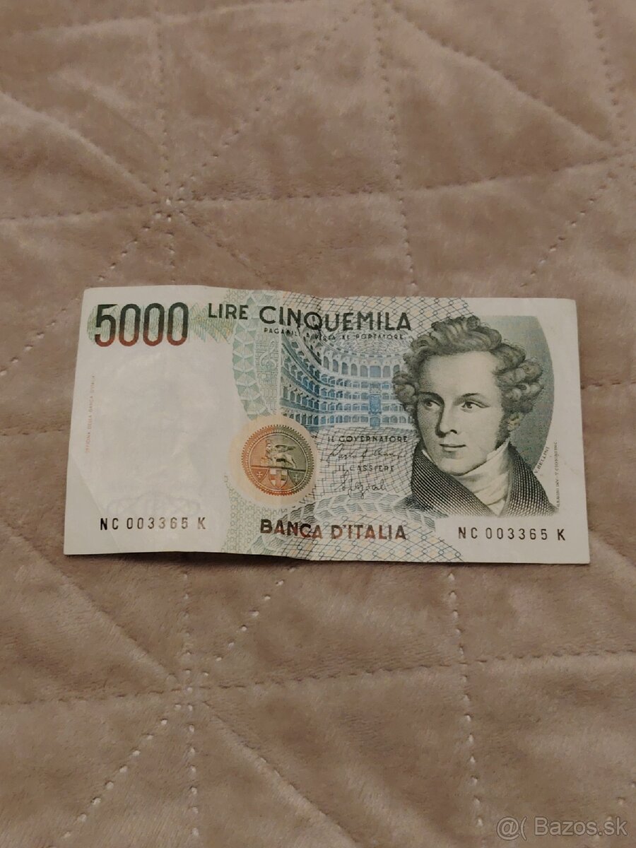 5 000 ITL – talianske líry
