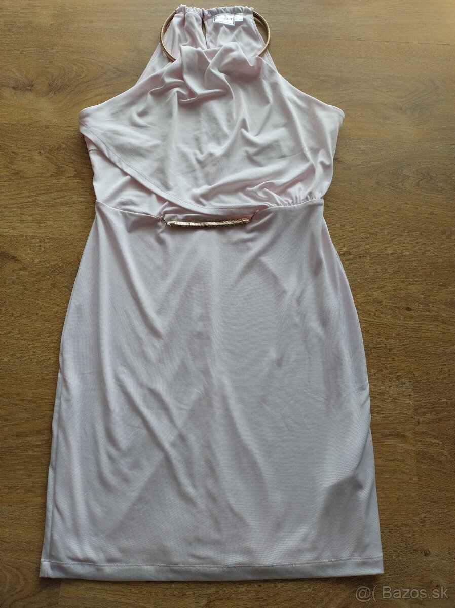 Šaty spoločenské- bledo ružové a čierne