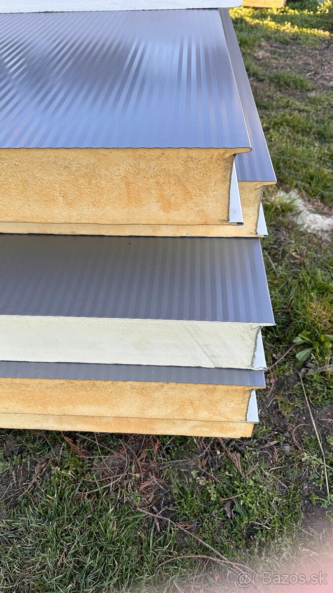 100mm sendvičové PUR panely 11 m2 ihneď k odberu