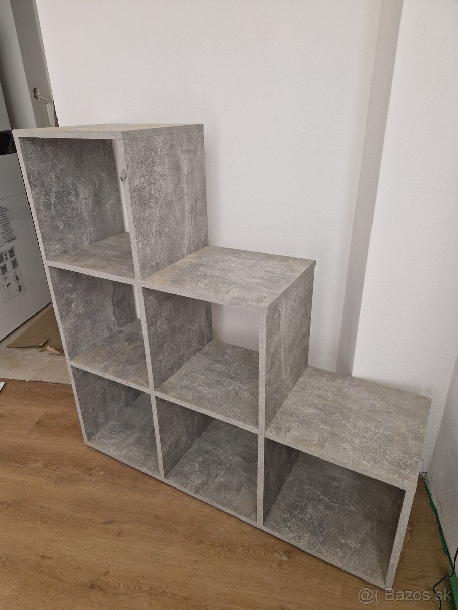 Moderný regál Pisa – 1 alebo 2 ks - výhodná cena