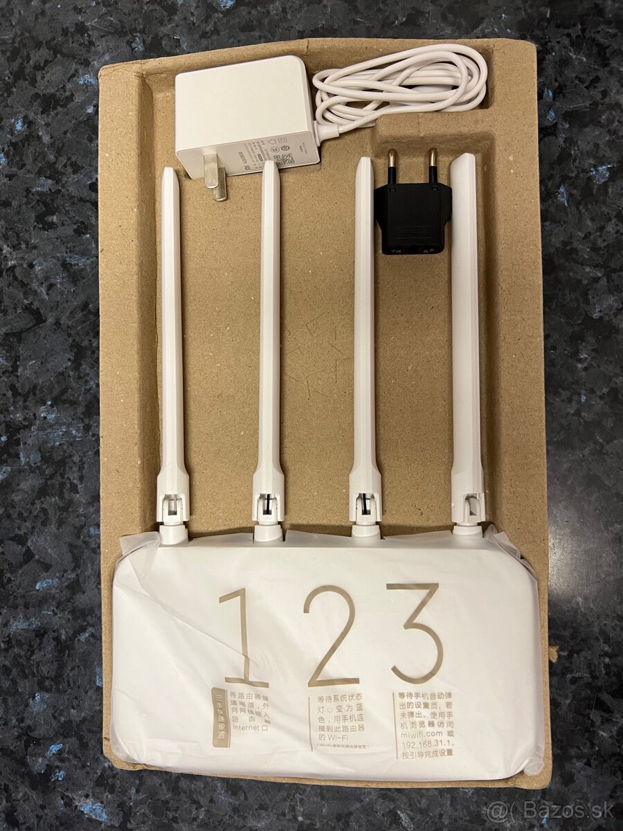 Wi-Fi router Xiaomi Mi Router 4C – nový, 4 antény