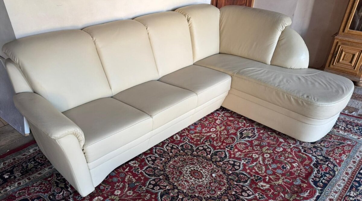 Kožená rohová sedačka, 5249