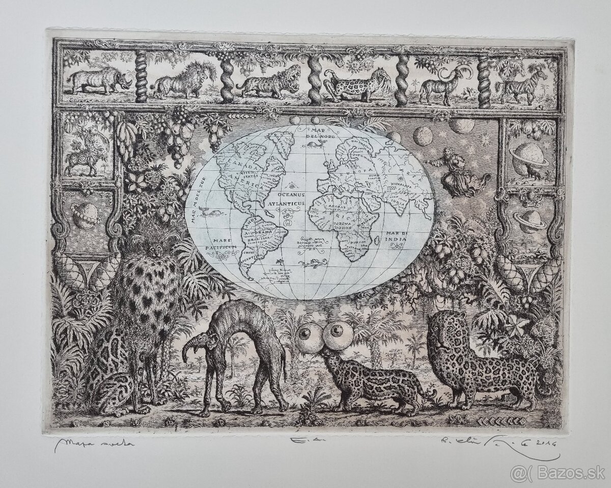 Mapa sveta II. a Mapa sveta III. - Peter Kľúčik