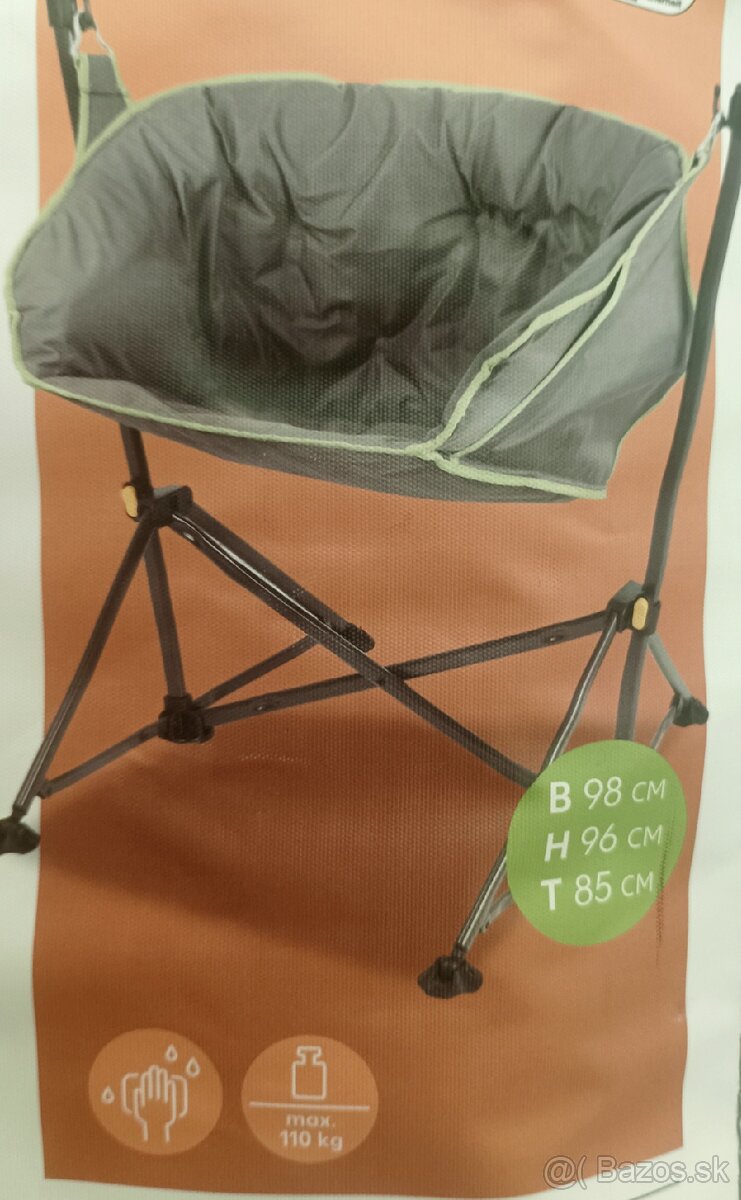 Kempingová, rybárska stolička