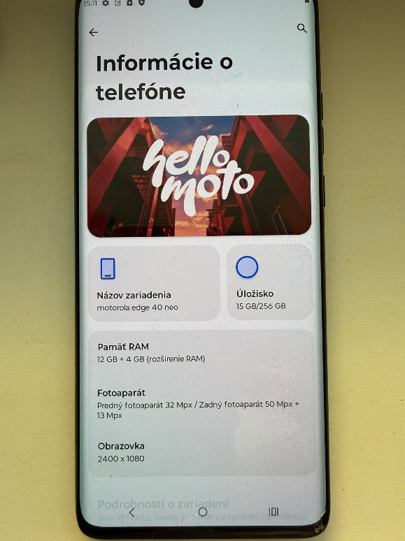 Motorola edge 40 neo