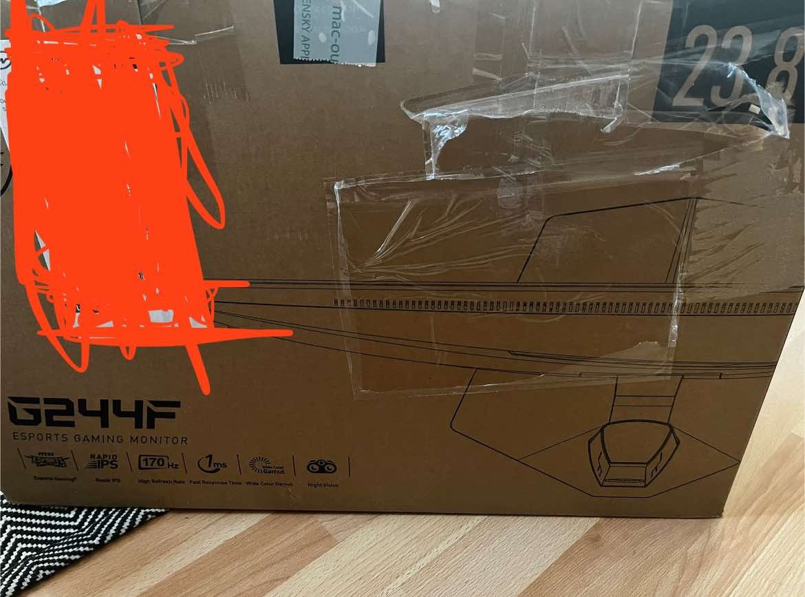 ROZBITÝ LCD Monitor MSI G244F