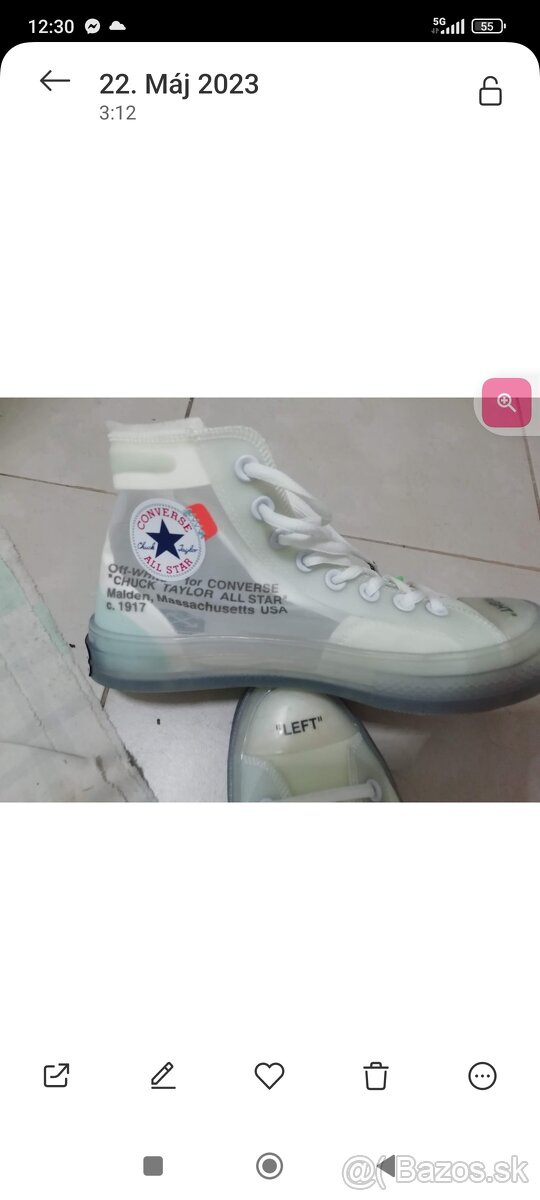 Predám Converse Vulcanized Off white