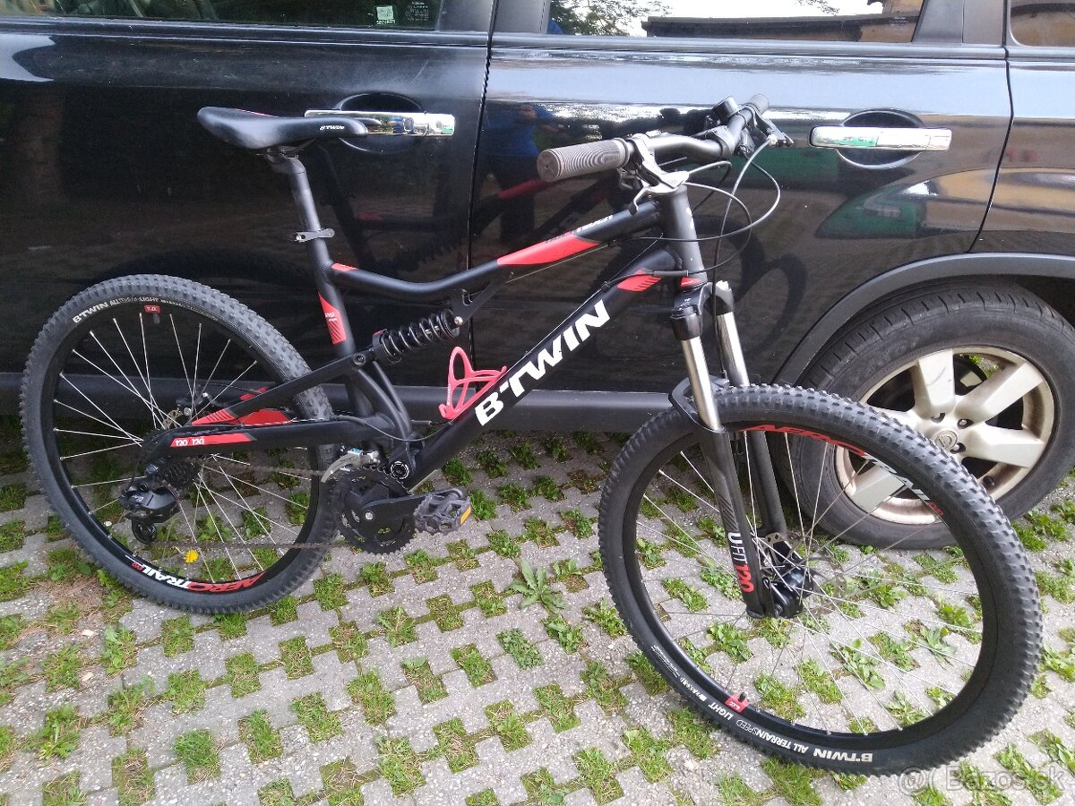 celoodpružený bicykel Rockrider 520S,kol.27,5", rám L
