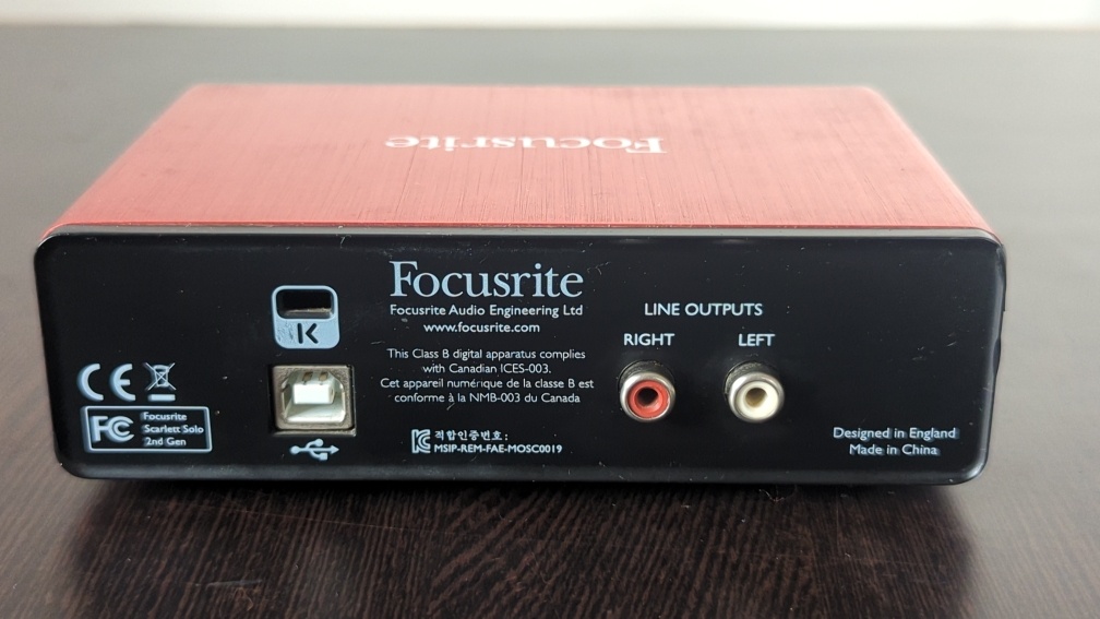 Focusrite SCARLETT Solo 2nd Generation