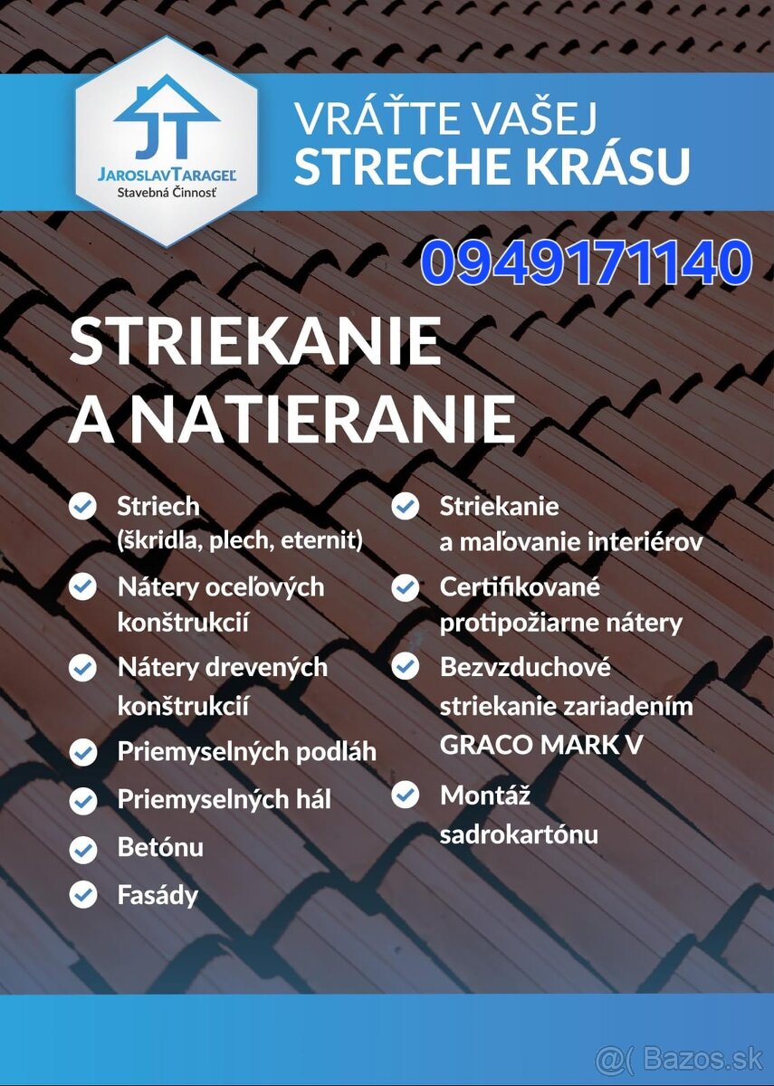 Maliarske a natieračské práce.Montáž sadrokartónu●CELA SR●