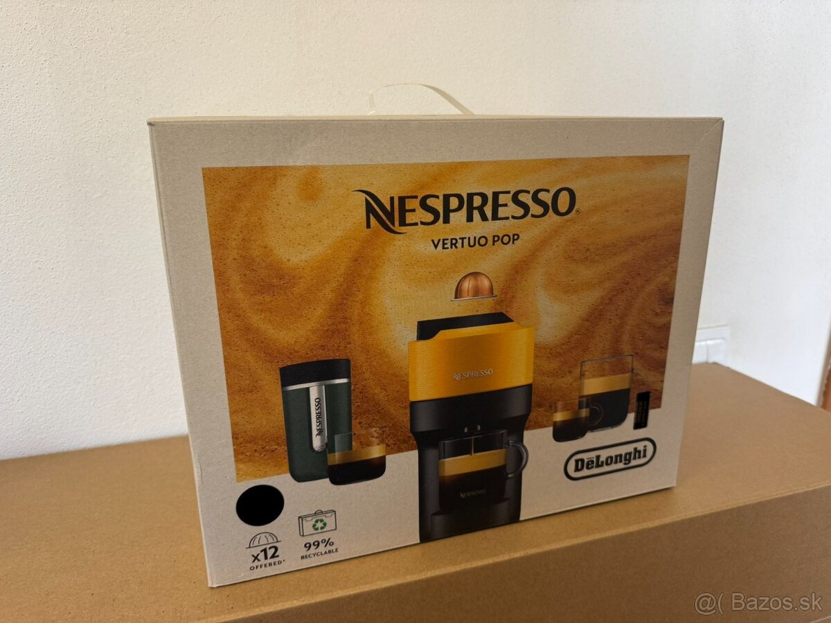 DeLonghi Nespresso Vertuo Pop ENV 90.B + vzorky kávy 12ks