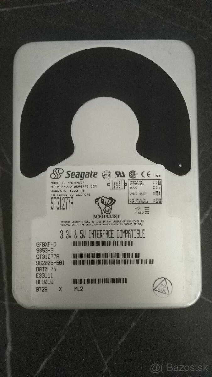 HDD Seagate ST31277A 1.2GB