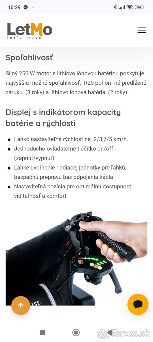 Prídavný pohon na invalidný vozik