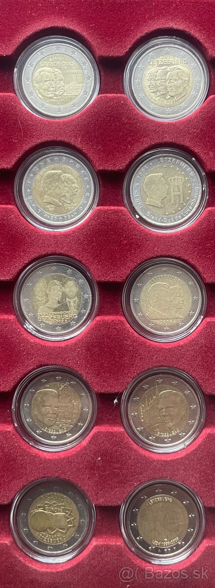 2€ mince Luxembursko