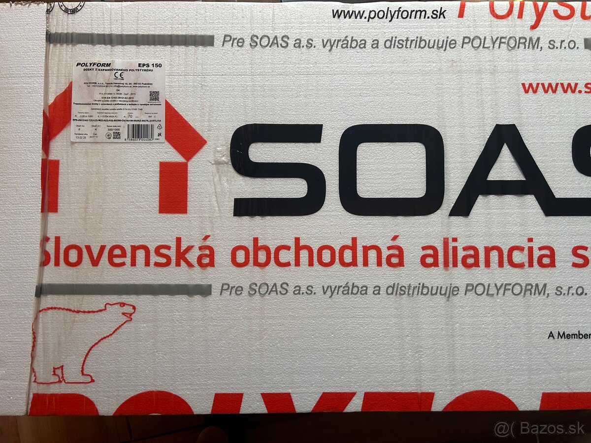 Polystyrén EPS 150 - 70mm