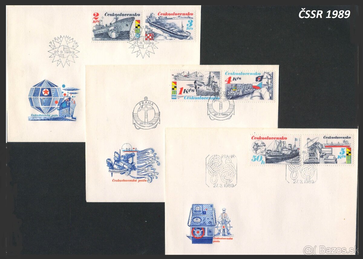 Poštové známky, filatelia: ČSSR, FDC obálky