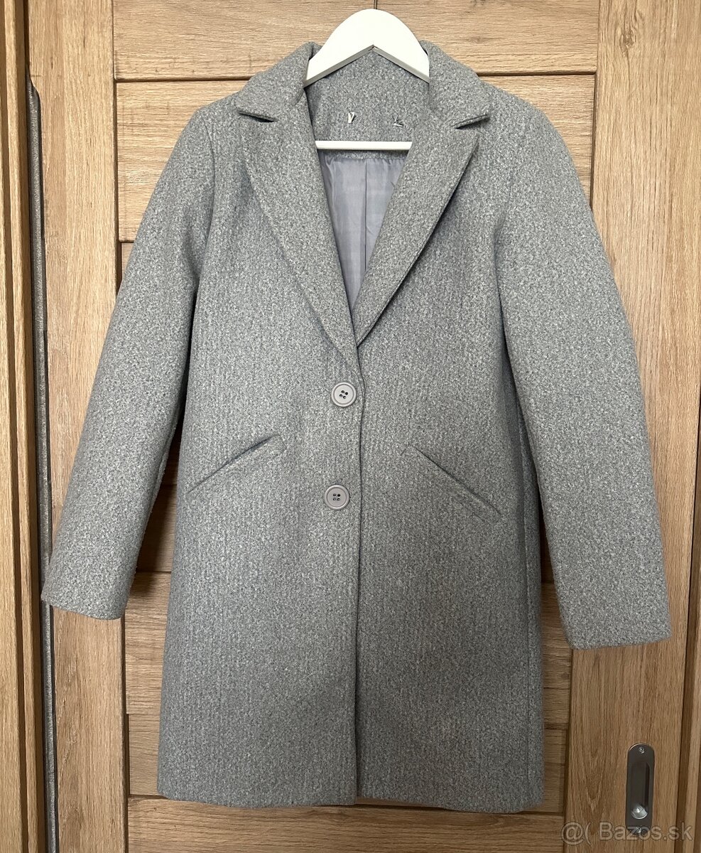 Dámsky sivý kabát