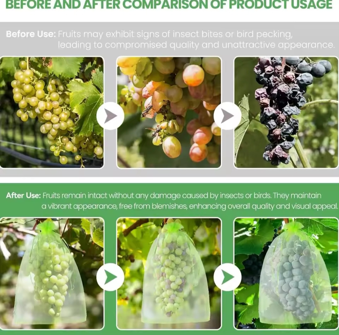 Sačky na ovocie proti škodcom/zvieratám