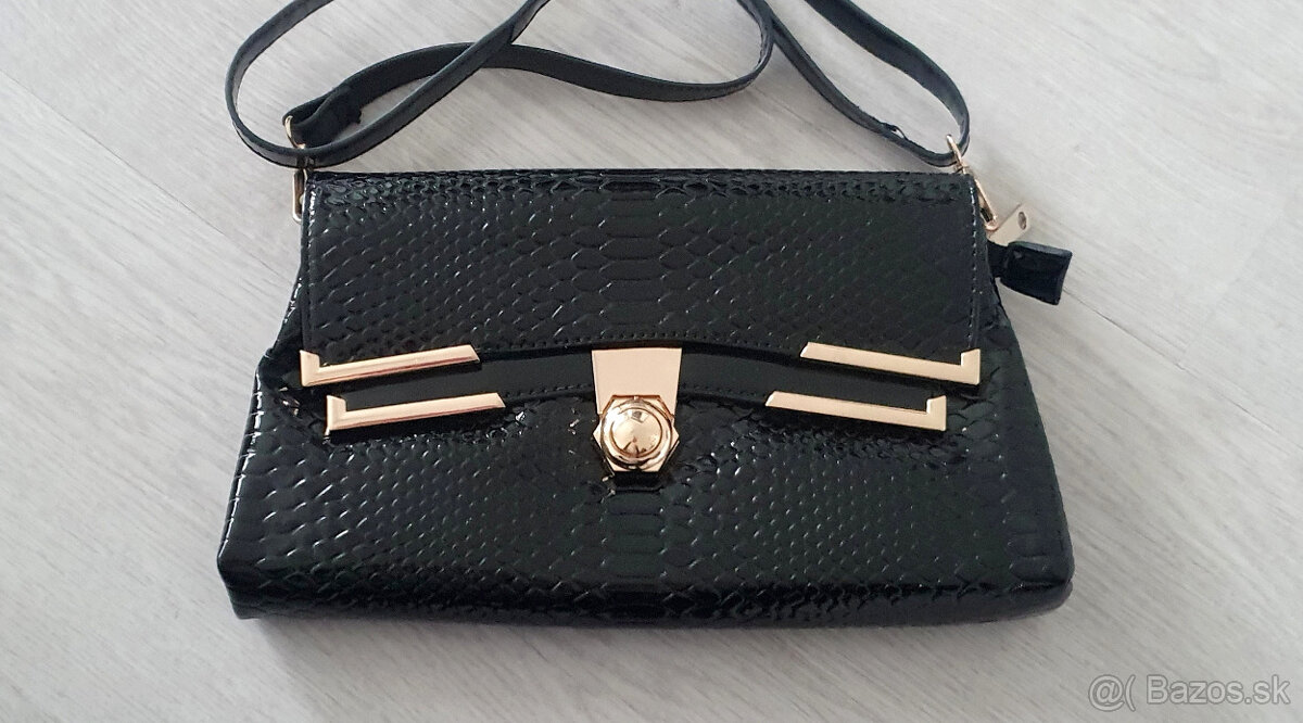 Elegantná čierna kabelka