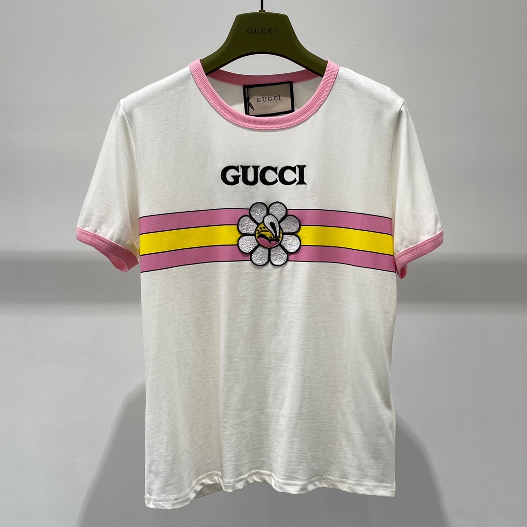 Gucci Pink Sunflower T-shirt