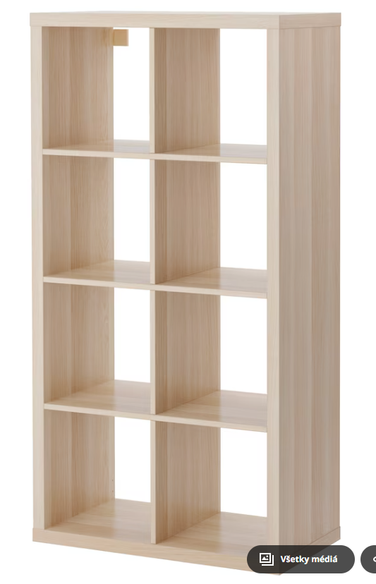 2 ks REZERVOVANÉ - Policový diel KALLAX - Ikea 3 ks