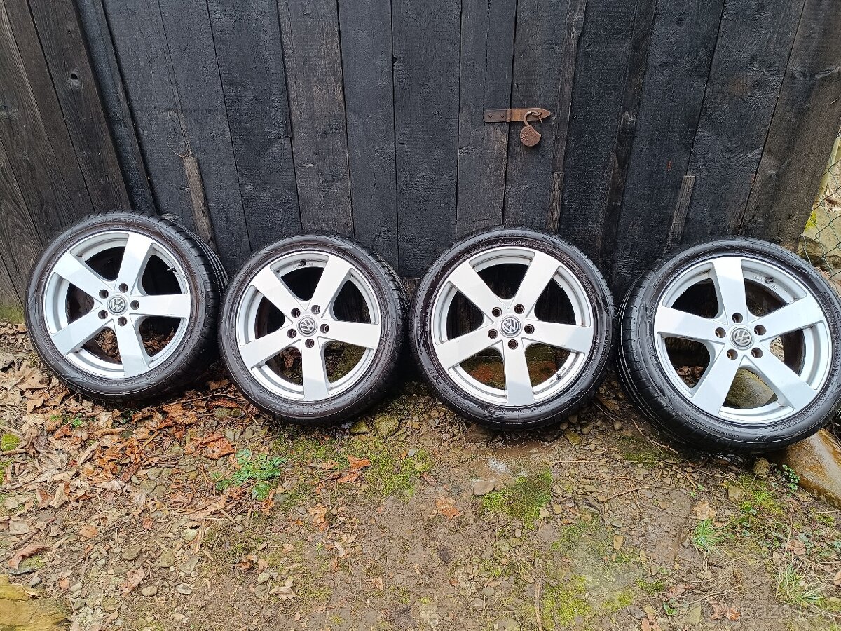 Elektróny 5x112 R17 + letná sada Nokian 225/45