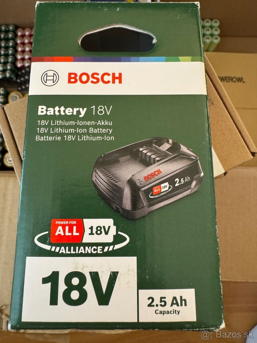 Predam novu Bosch Náhradná batéria 18 V/2,5 Ah