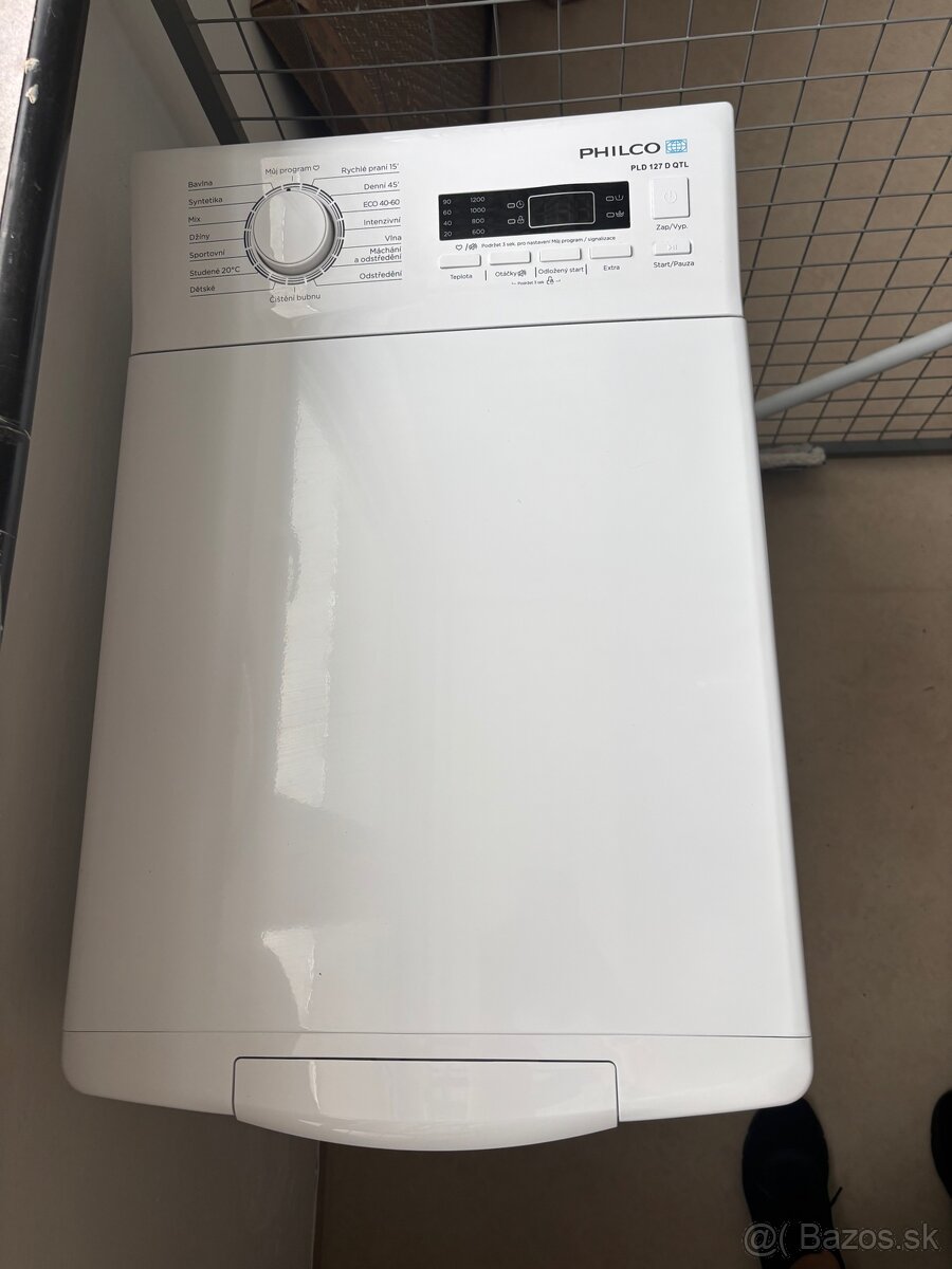 Zvrchu plnená práčka Philco PLD 127 DQTL - 7kg
