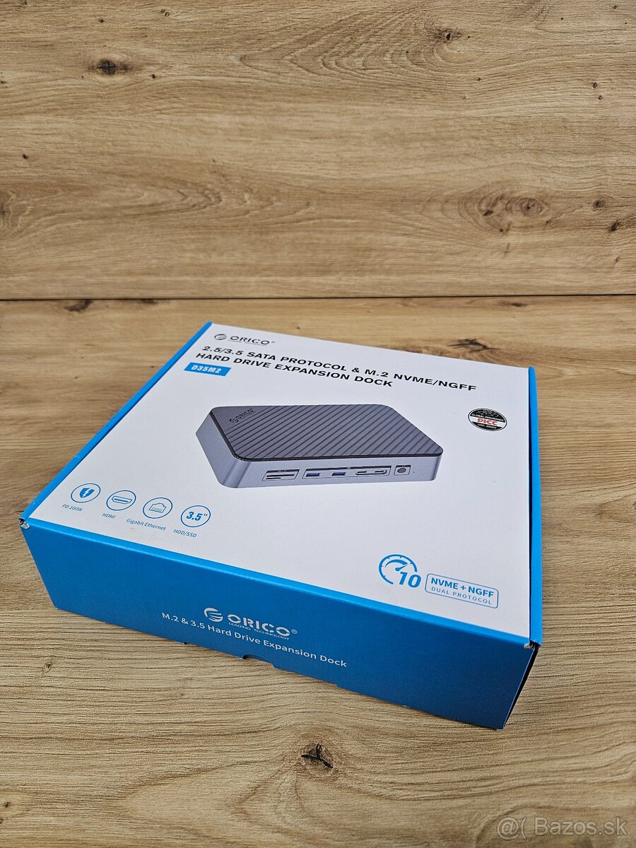 ORICO D35M2 – dokovacia stanica + externá skrinka pre disk