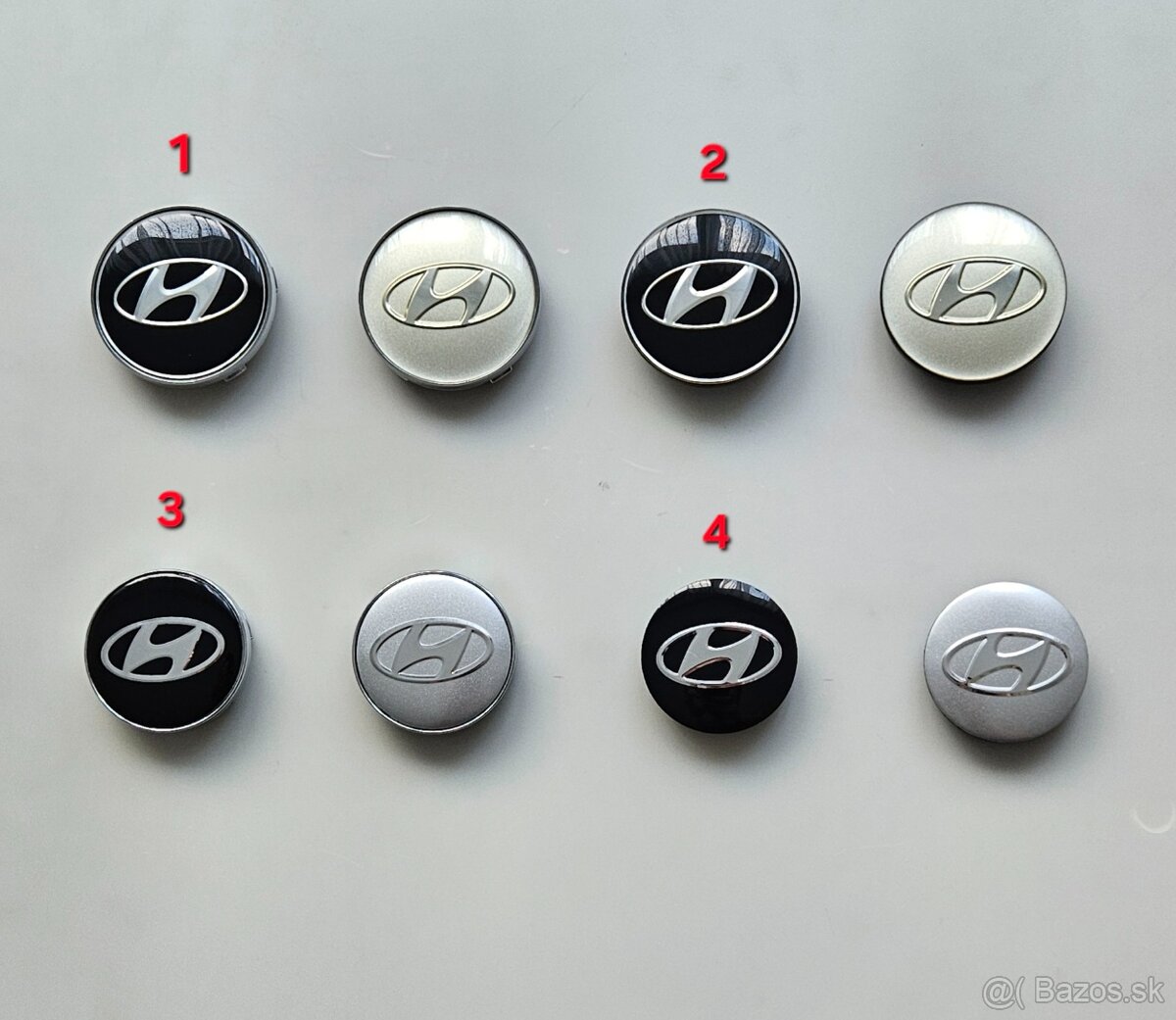 Středové krytky do kol Hyundai